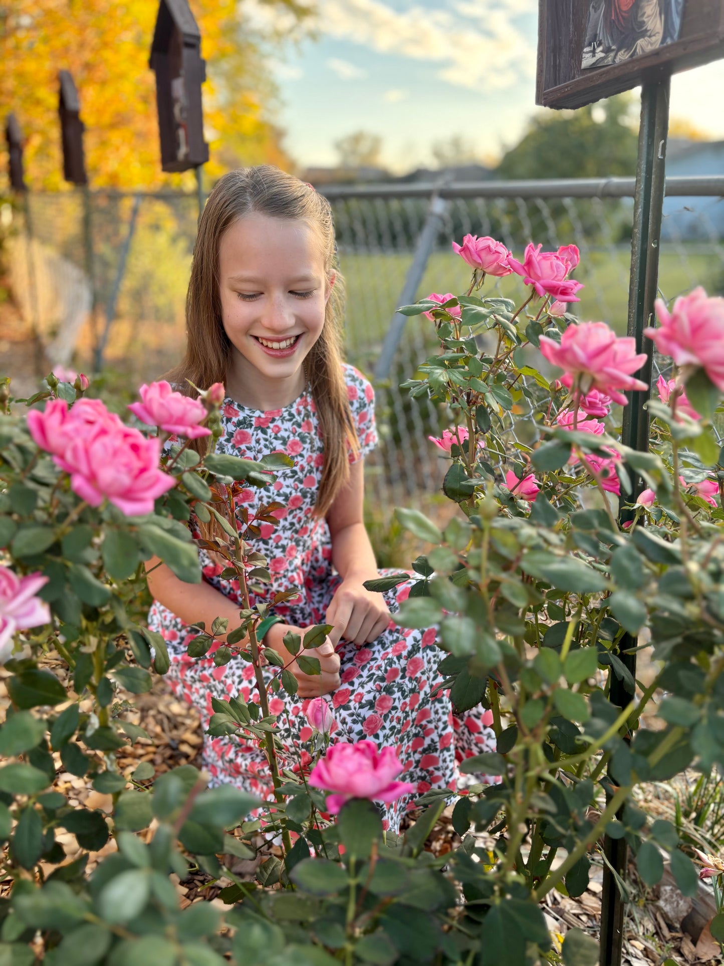 Tween's Shower of Roses Dress