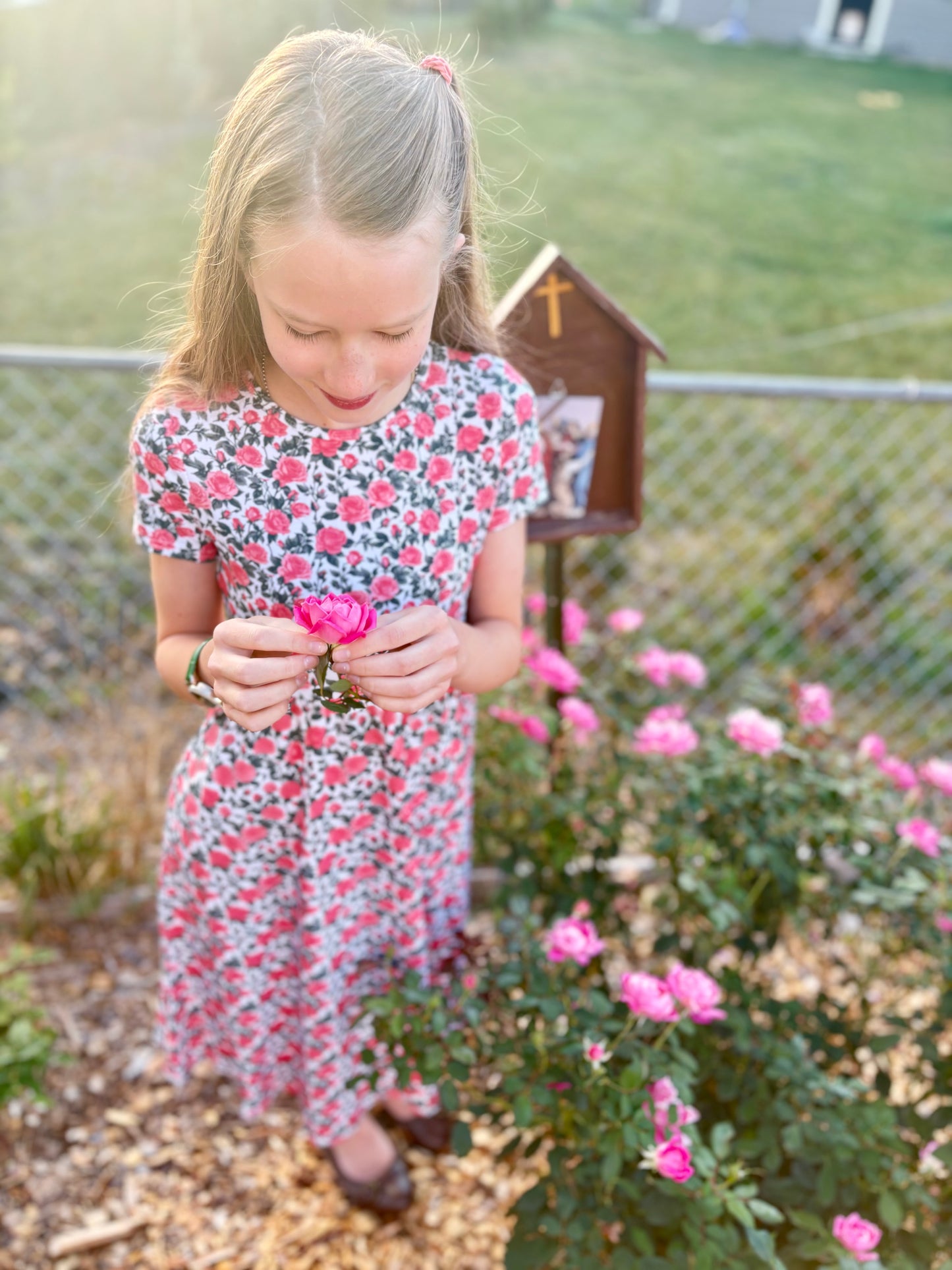 Tween's Shower of Roses Dress