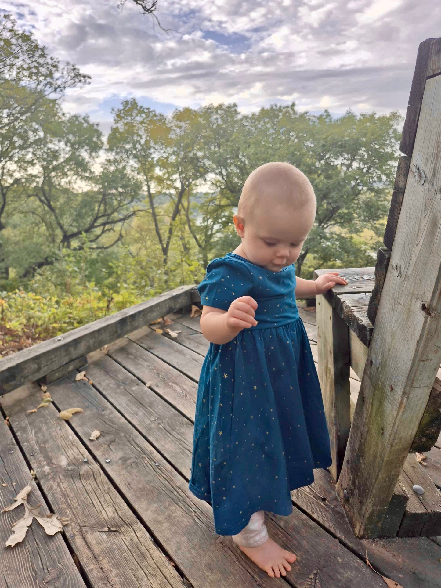 Little Girls Stars of Guadalupe Dress