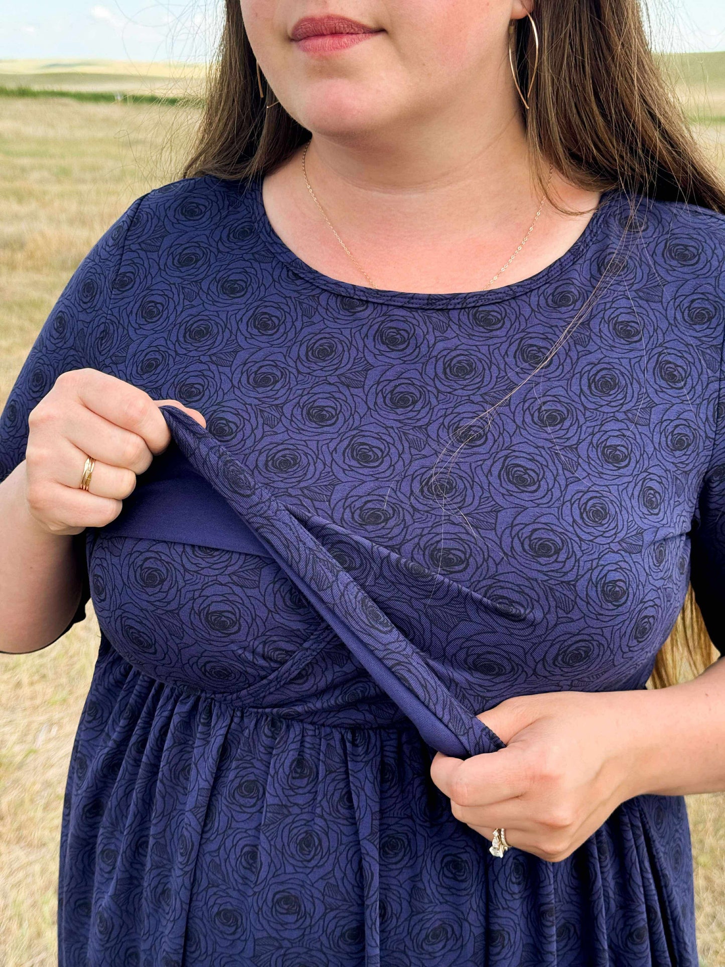 Women's Mystical Rose Dress (Nursing and Non-Nursing Options)