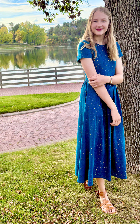 Women's Stars of Guadalupe Dress (Nursing and Non-Nursing Options)