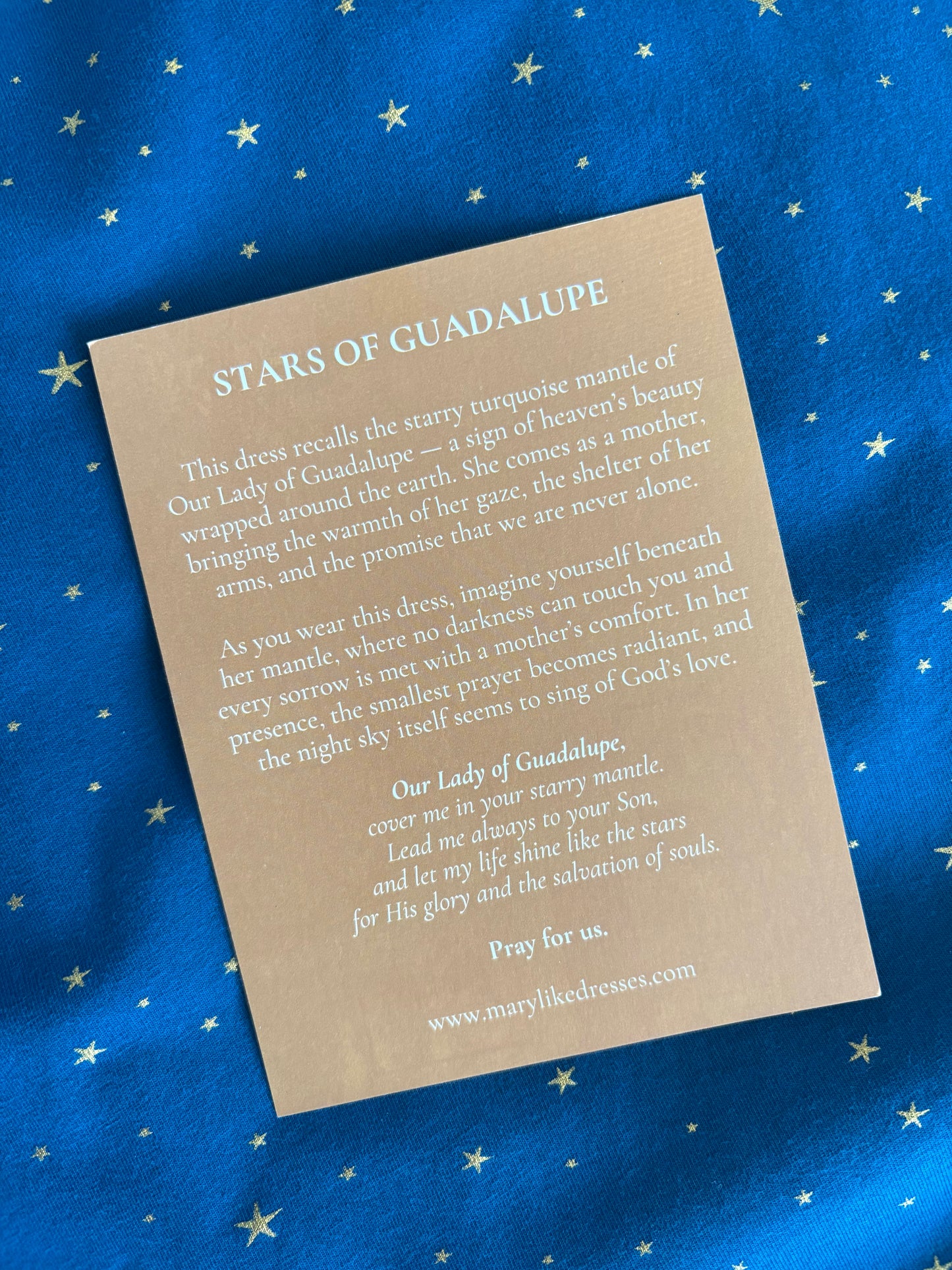 Women's Stars of Guadalupe Dress (Nursing and Non-Nursing Options)