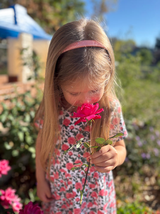 Little Girls Shower of Roses Dress