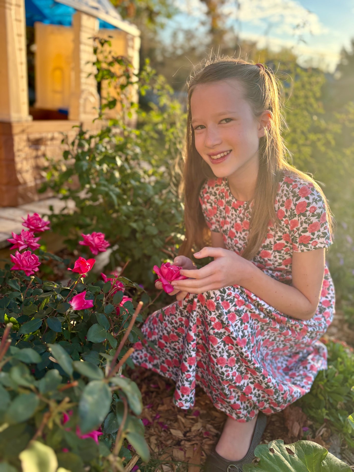 Tween's Shower of Roses Dress