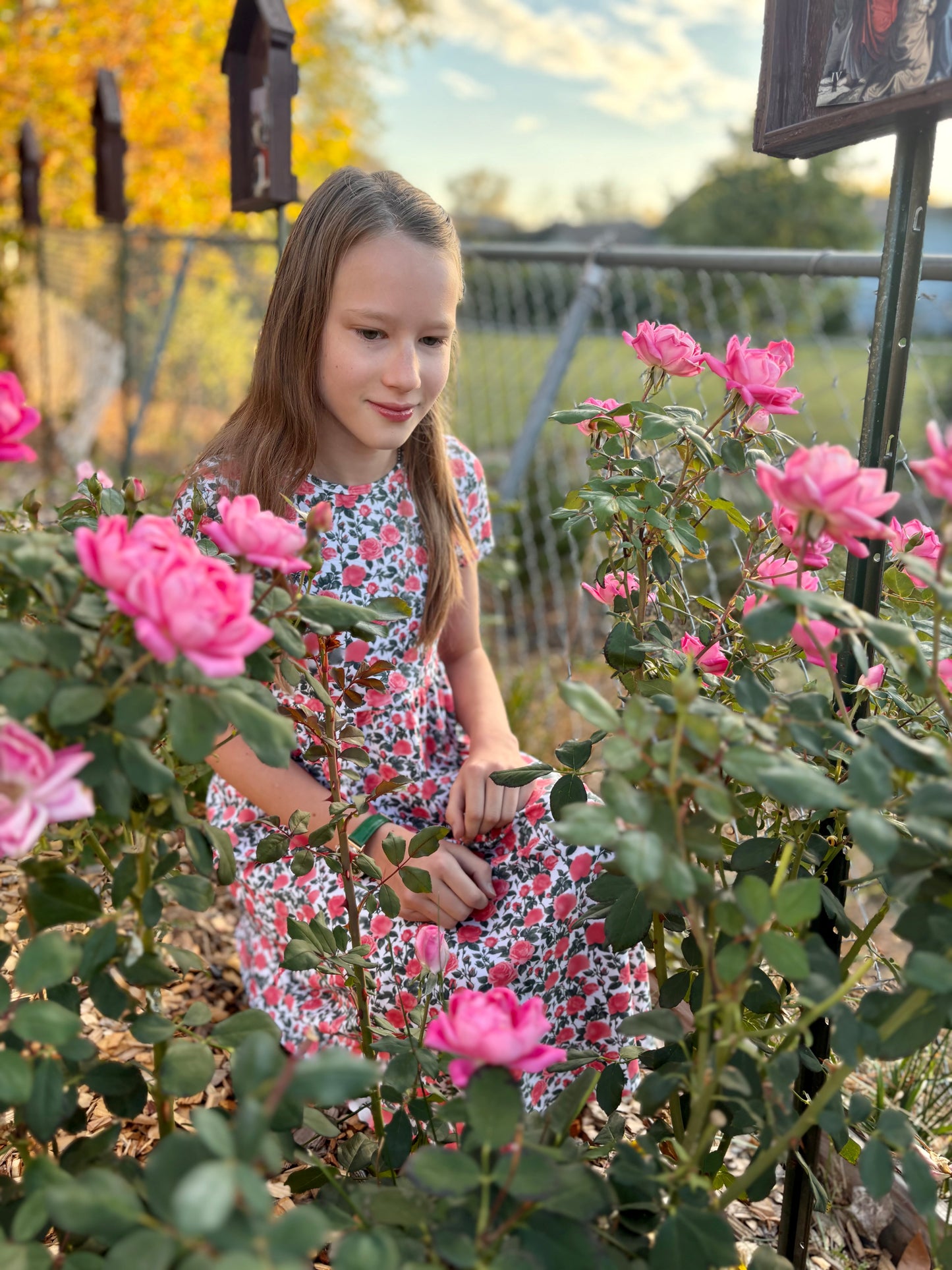 Tween's Shower of Roses Dress